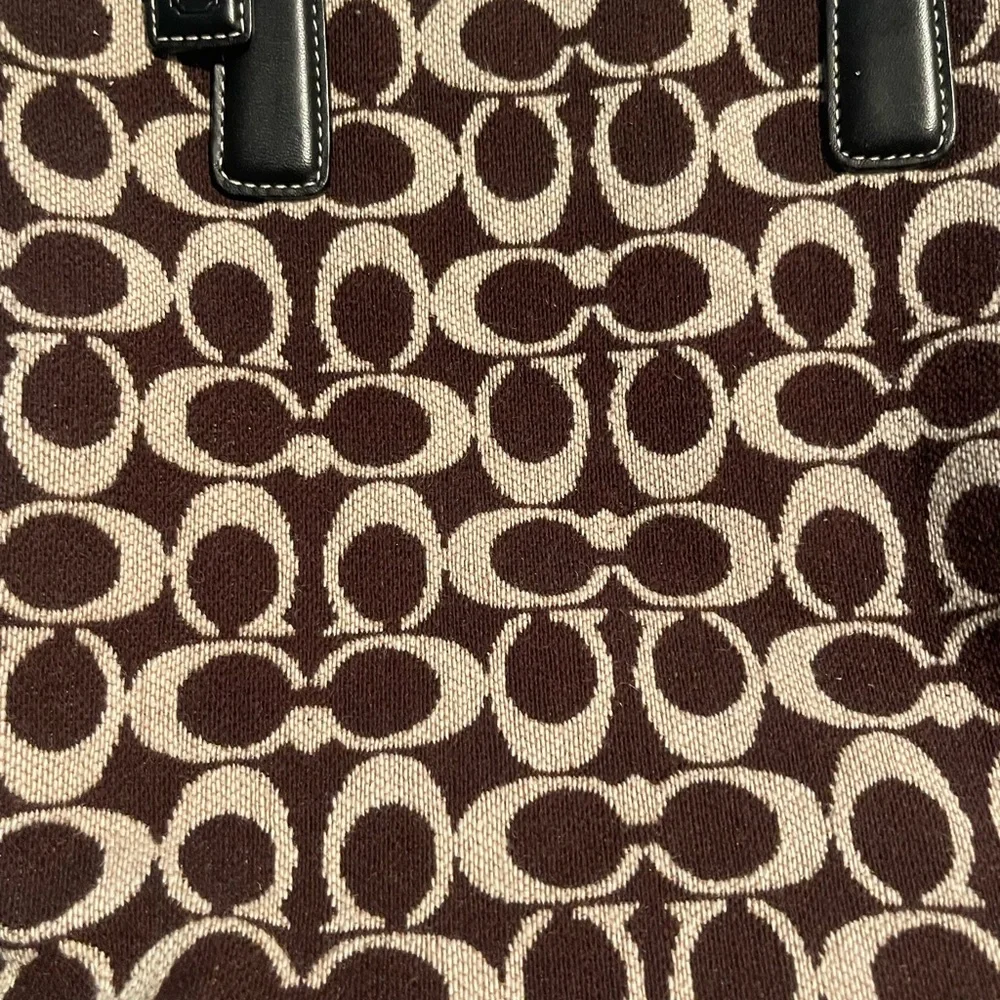 Coach Brown and Cream Shoulder Bag - Picture 2 of 16